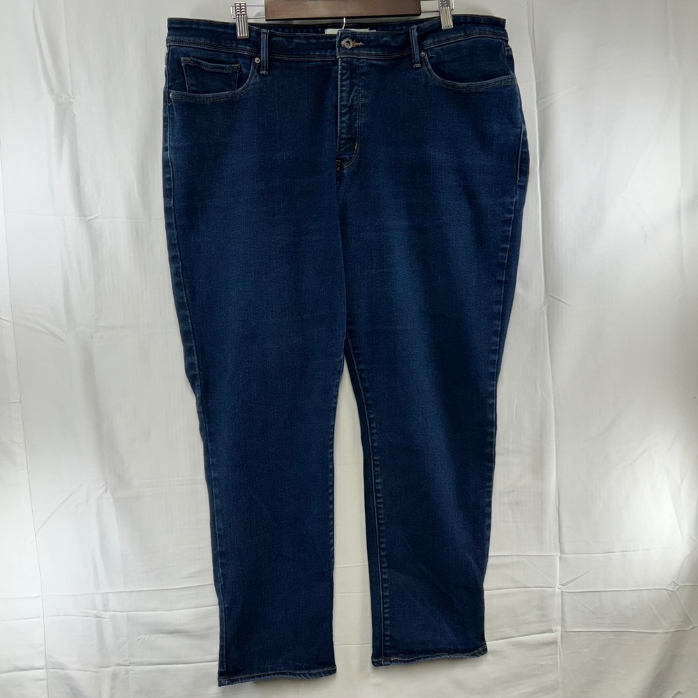 Levi's 512 Perfectly Shaping Skinny Jeans Women 24W Dark Blue Stretch Denim